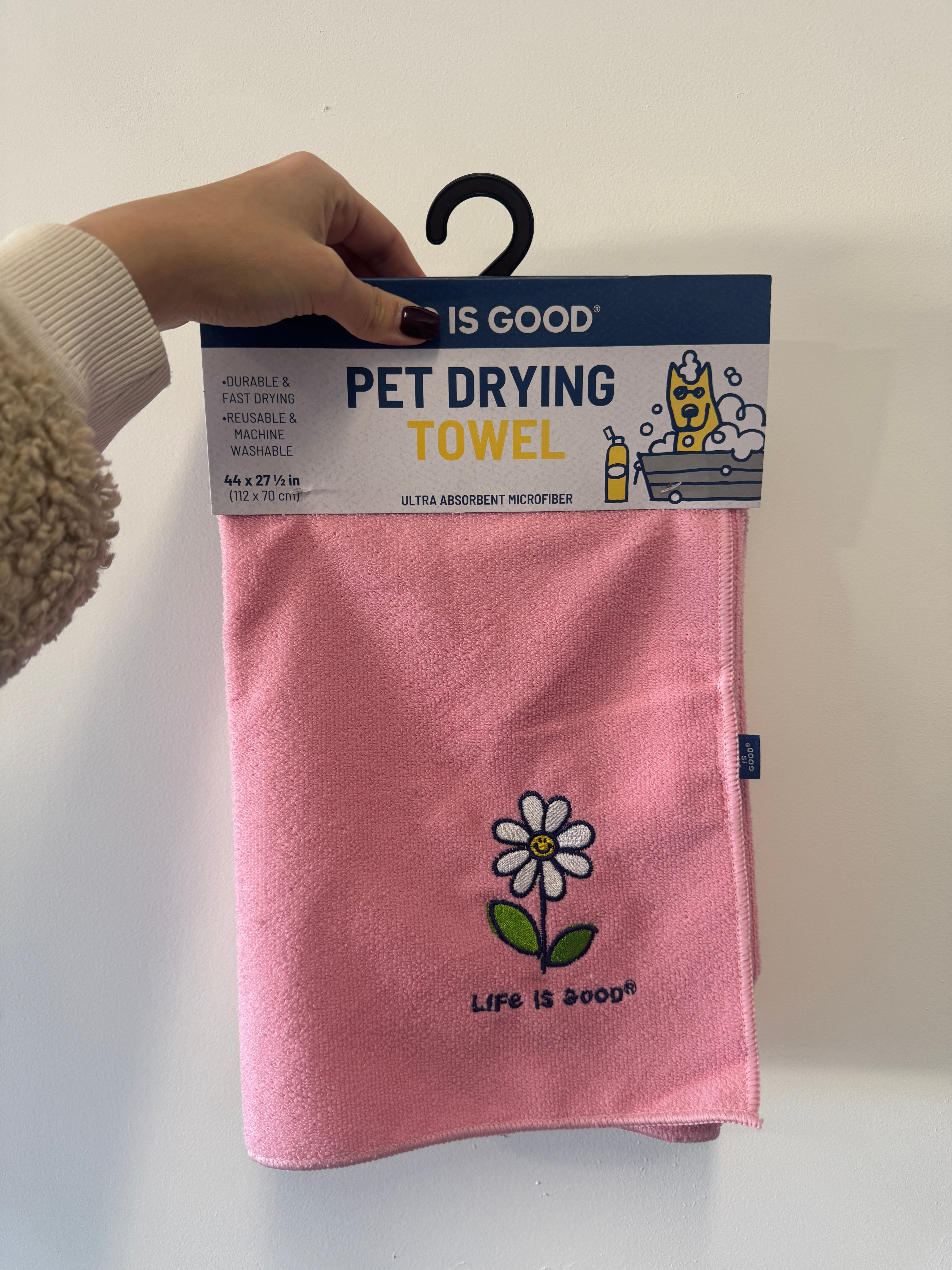 LIFE IS GOOD PET DRYING TOWEL
