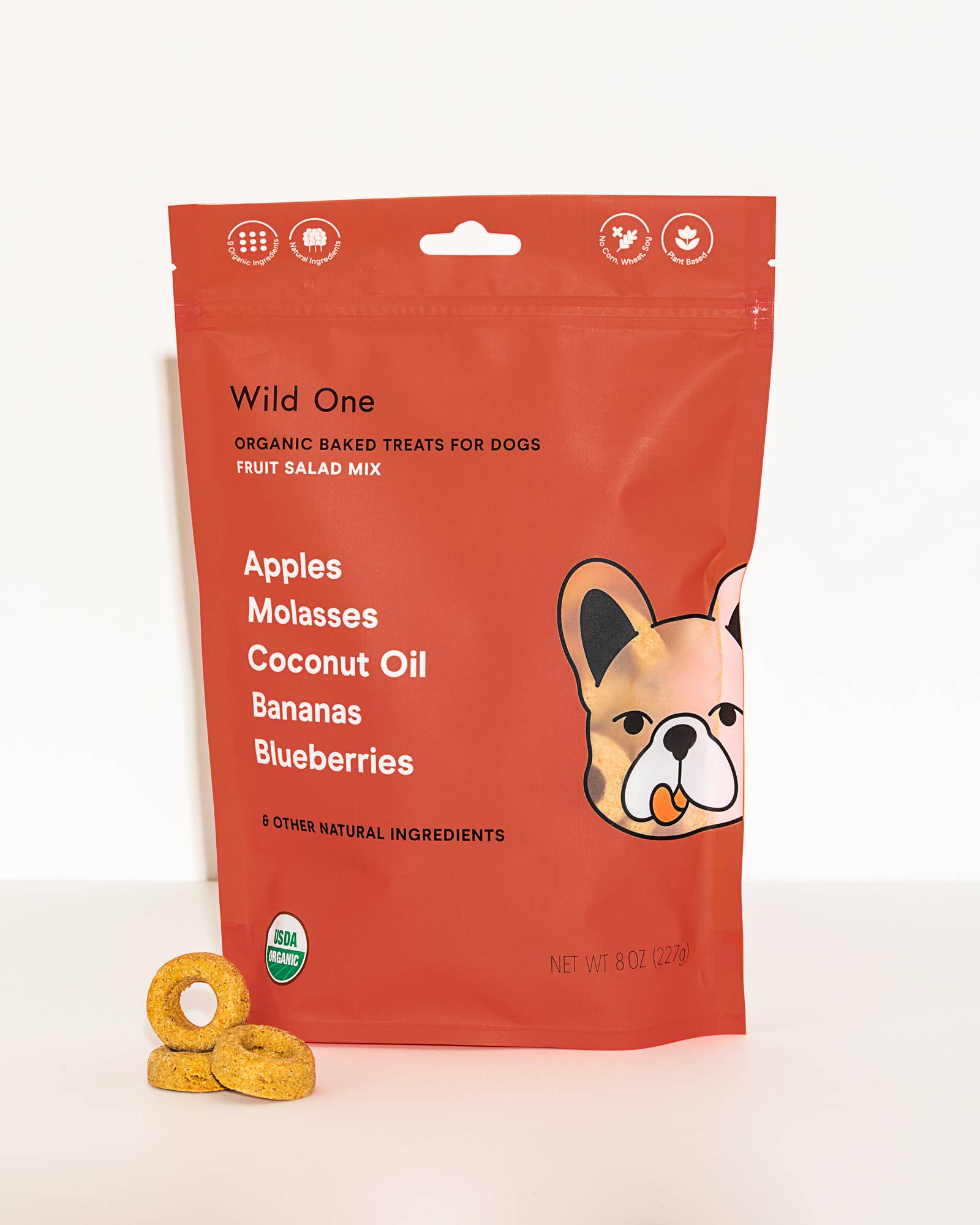 Organic Fruit Salad Vegan Baked Dog Treats
